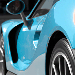 Blue car Blue