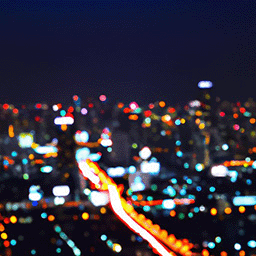 City night lights City